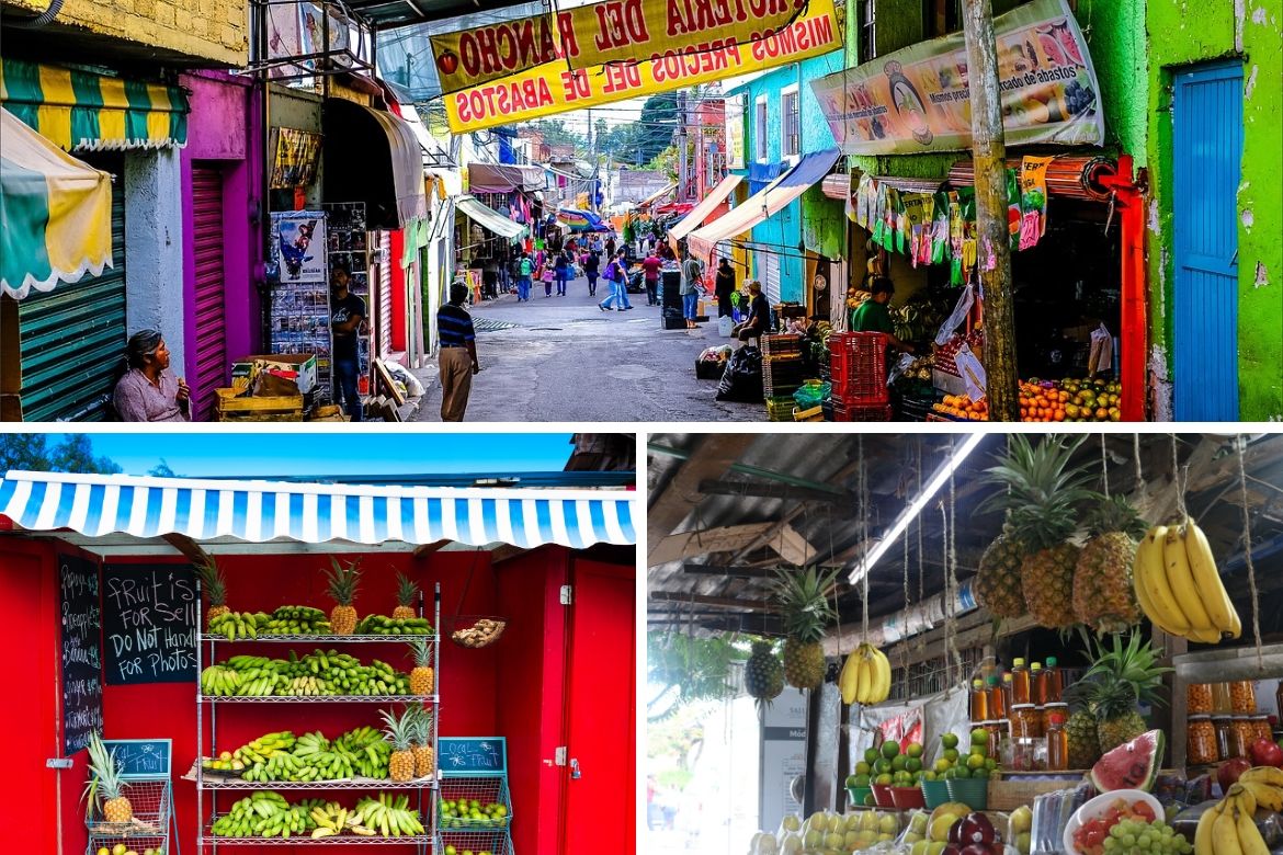 Colorful Mexican fruit markets are the inspiration for this banana licuado