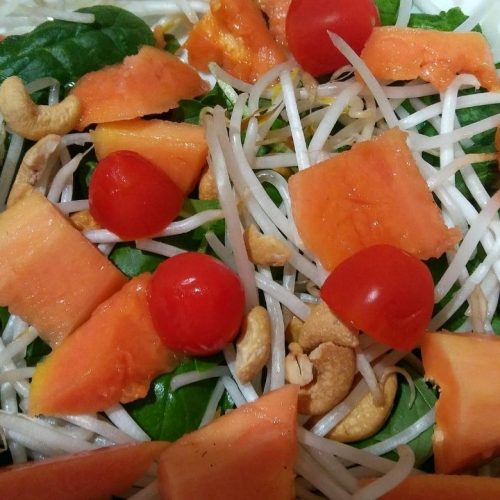 strawberry papaya salad 2