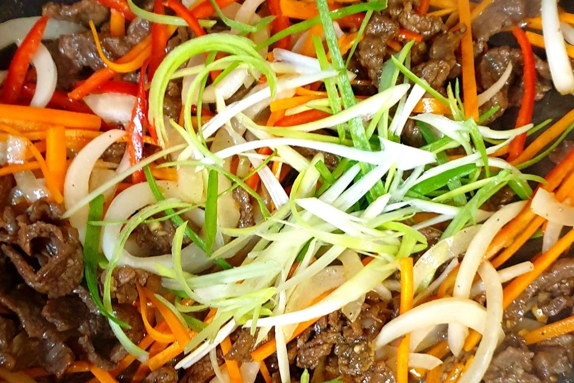 Stir Fry Glass Noodles (Japchae) | Cardamom Magazine