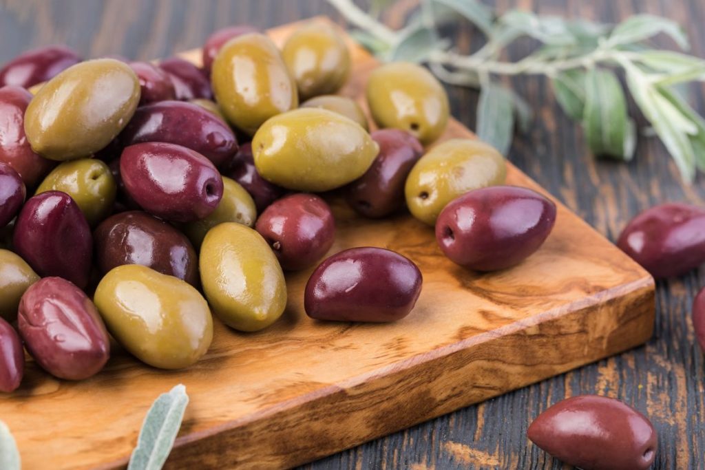 gourmet olives board